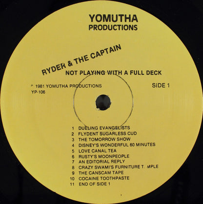 Ryder And The Captain* : Not Playing With A Full Deck (LP)