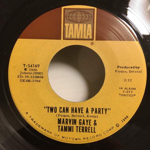 Marvin Gaye & Tammi Terrell : You're All I Need To Get By (7", Single, Roc)