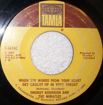 The Miracles : If You Can Want / When The Words From Your Heart Get Caught Up In Your Throat (7", ARP)