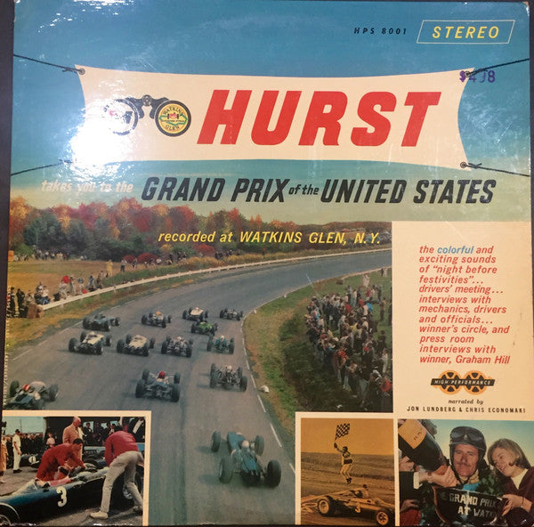 No Artist : Hurst Takes You To The Grand Prix Of The United States (LP, Album)