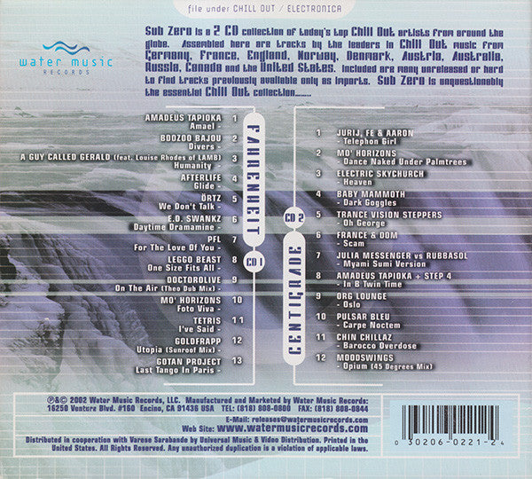 Various : Sub Zero (The Essential Chill Out Collection) (2xCD, Comp)