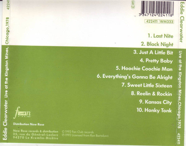 Eddy Clearwater : Live At The Kingston Mines, Chicago, 1978 (CD, Album)