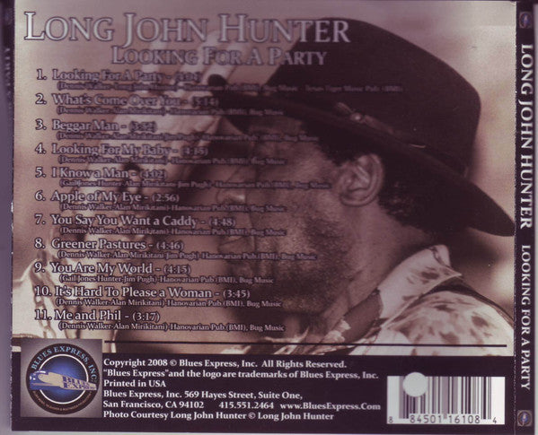 Long John Hunter : Looking For A Party (CD, Album)