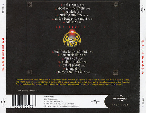 Diamond Head (2) : The Best Of Diamond Head (CD, Comp, RP)