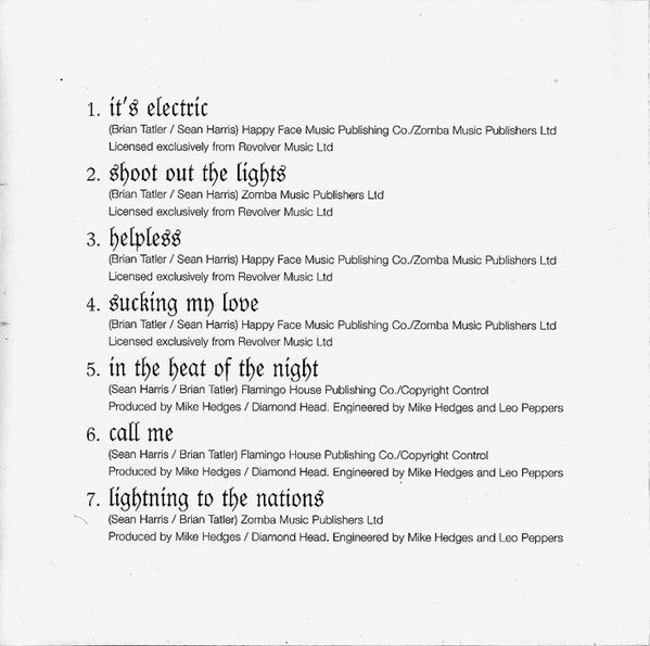 Diamond Head (2) : The Best Of Diamond Head (CD, Comp, RP)