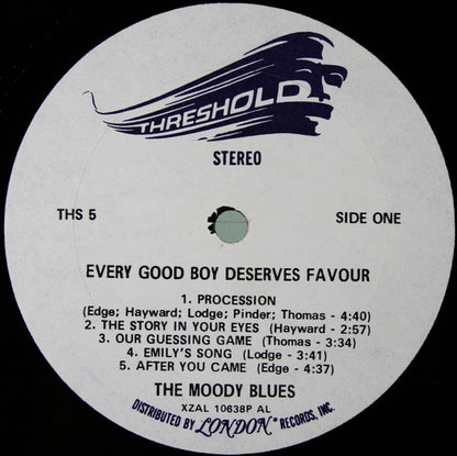 The Moody Blues : Every Good Boy Deserves Favour (LP, Album, AL )