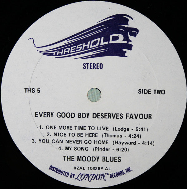 The Moody Blues : Every Good Boy Deserves Favour (LP, Album, AL )