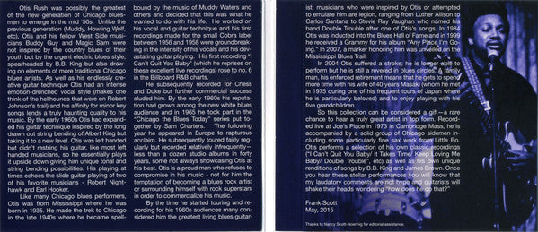 Otis Rush : "Double Trouble" - Live Cambridge 1973 (CD, Album, Car)