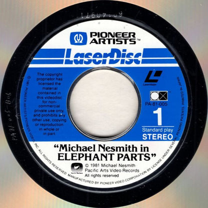 Michael Nesmith : Elephant Parts (Laserdisc, 12", NTSC)