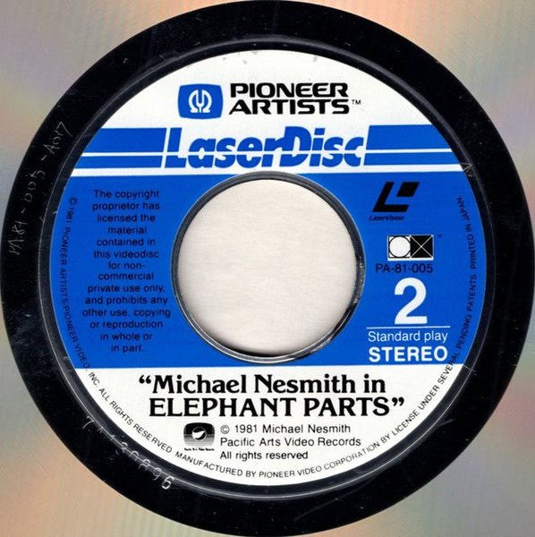 Michael Nesmith : Elephant Parts (Laserdisc, 12", NTSC)