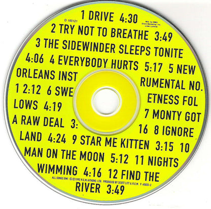 R.E.M. : Automatic For The People (CD, Album, Club, BMG)