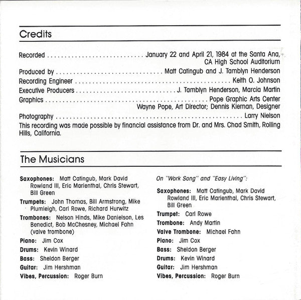 Matt Catingub* With Mavis Rivers : Your Friendly Neighborhood Big Band (CD)