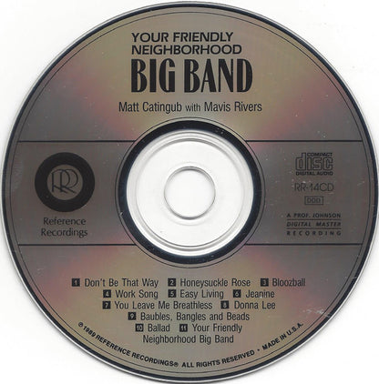 Matt Catingub* With Mavis Rivers : Your Friendly Neighborhood Big Band (CD)