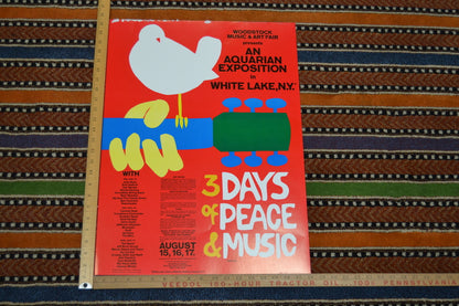 Woodstock 25th Anniversary Poster 18x24 inch