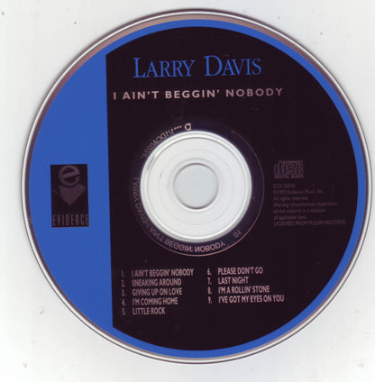 Larry Davis (4) : I Ain't Beggin' Nobody (CD, Album)