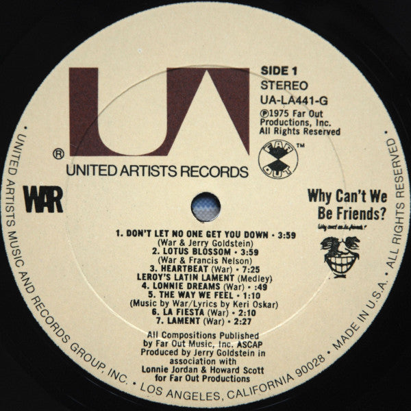 Buy War : Why Can't We Be Friends? (LP, Album, All) Online for a