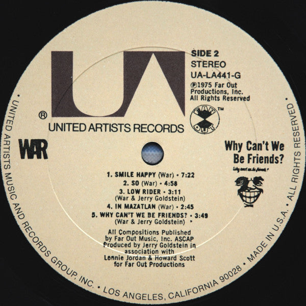 Buy War : Why Can't We Be Friends? (LP, Album, All) Online for a