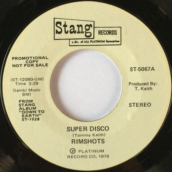 Rimshots* : Super Disco (7", Promo)