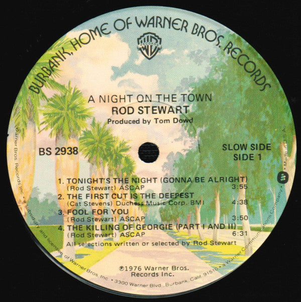 Rod Stewart : A Night On The Town (LP, Album, Win)