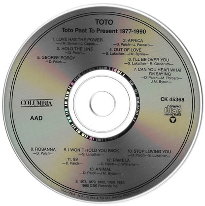 Toto : Past To Present 1977-1990 (CD, Comp, Club)