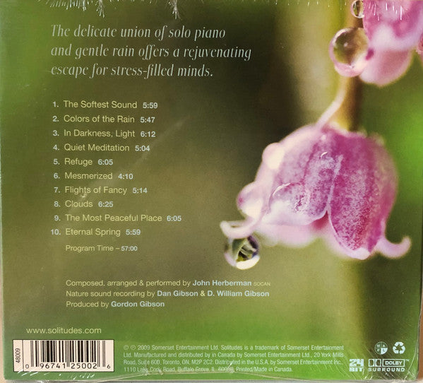 John Herberman, Dan Gibson : Rejuvenating Rain: A Solo Piano Portrait (CD, Album)