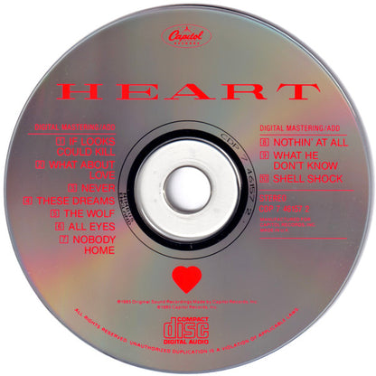 Heart : Heart (CD, Album, Nim)
