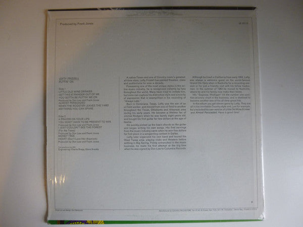 Lefty Frizzell : Puttin' On (LP, Album, RE)