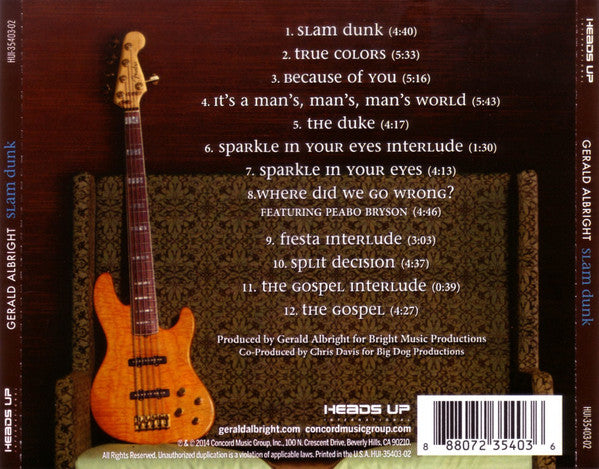 Gerald Albright : Slam Dunk (CD, Album)