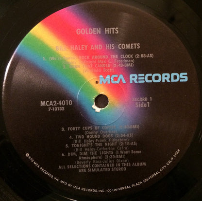 Bill Haley And His Comets : Golden Hits (2xLP, Comp, RE)