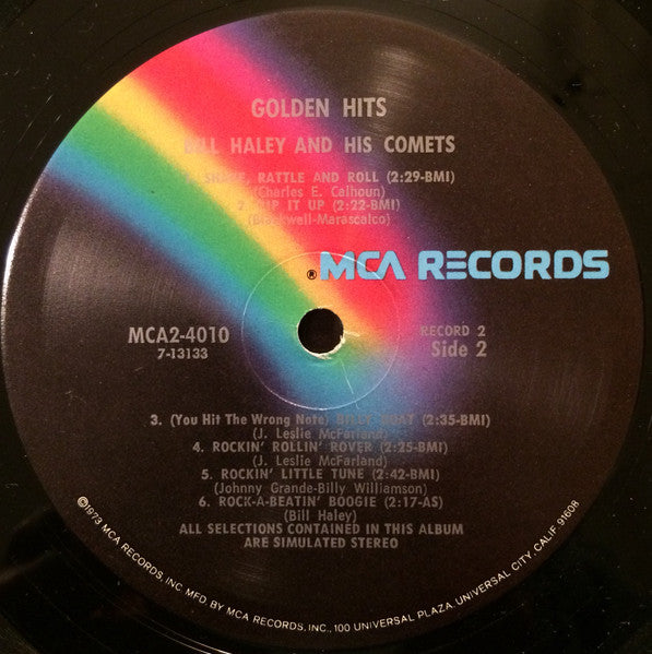 Bill Haley And His Comets : Golden Hits (2xLP, Comp, RE)