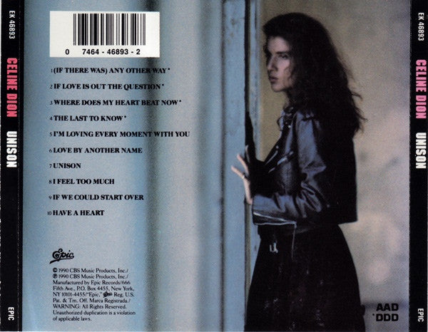 Celine Dion* : Unison (CD, Album, RE)
