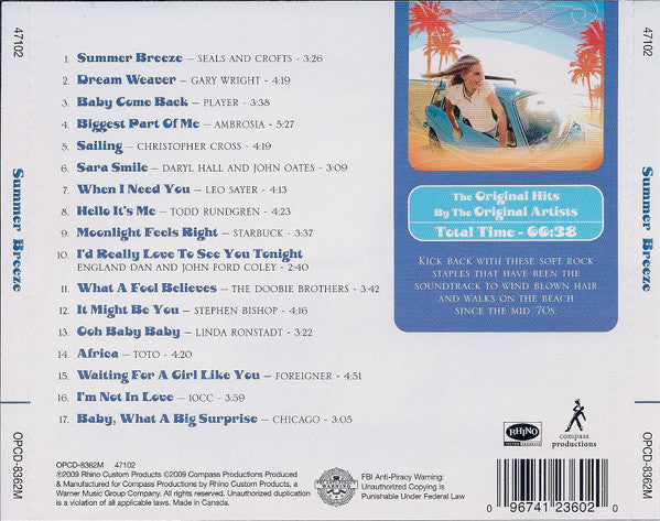 Various : Summer Breeze (Soft Rock Classics) (CD, Comp)