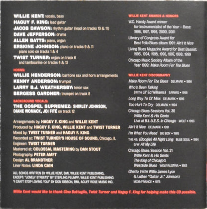 Willie Kent : Comin' Alive! (CD, Album)
