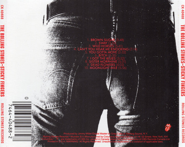 The Rolling Stones : Sticky Fingers (CD, Album, RE)