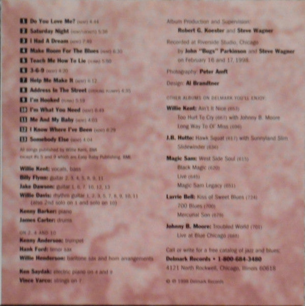 Willie Kent : Make Room For The Blues (CD, Album)