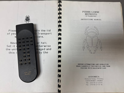 Audiomeca Pierre Lurne Mephisto CD Transport * Remote * Manual