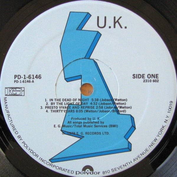 U.K.* : U.K. (LP, Album, Spe)