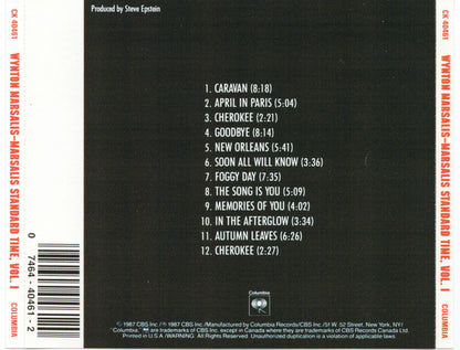 Wynton Marsalis : Marsalis Standard Time, Vol. 1 (CD, Album)