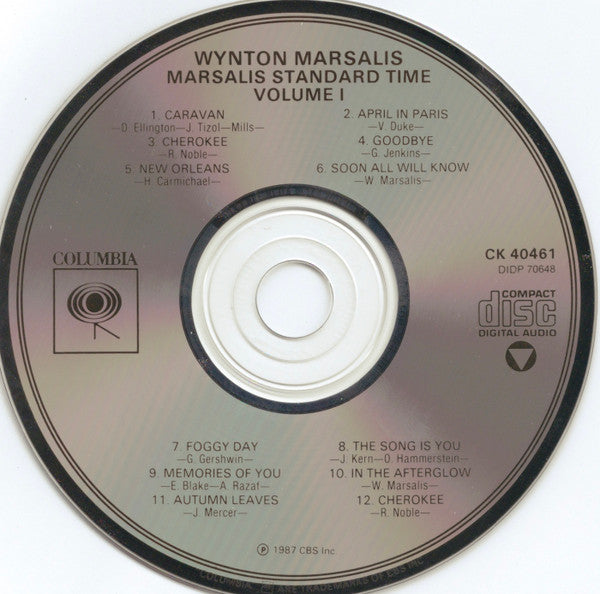 Wynton Marsalis : Marsalis Standard Time, Vol. 1 (CD, Album)