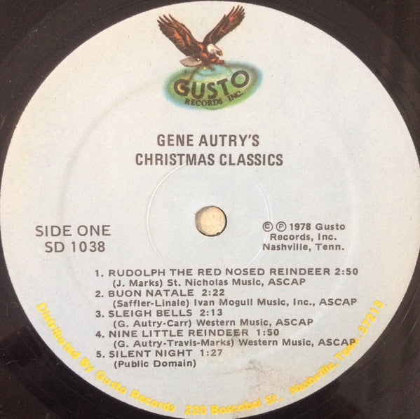 Gene Autry : Gene Autry's Christmas Classics (LP, Album, Comp)