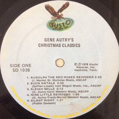 Gene Autry : Gene Autry's Christmas Classics (LP, Album, Comp)
