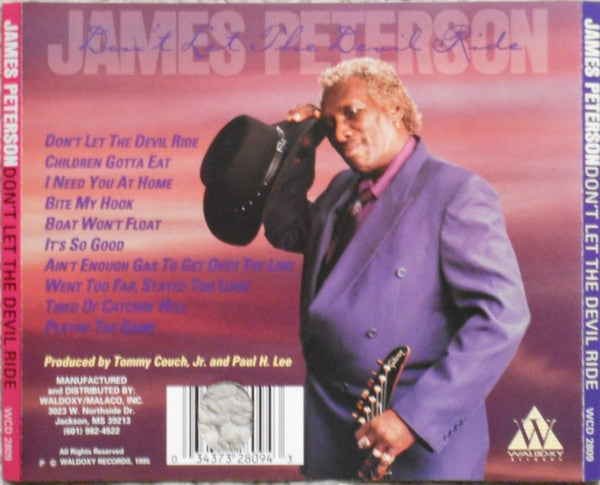 James Peterson : Don't Let The Devil Ride (CD, Album)