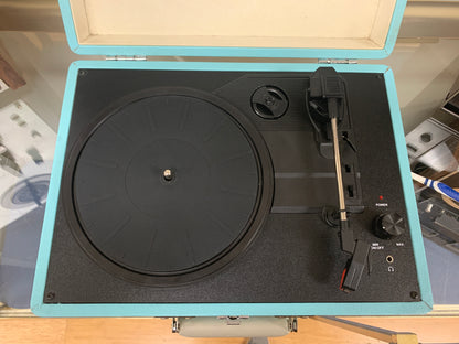 Crosley Cruiser Plus Portable Vinyl Record Player Bluetooth Turntable Blue
