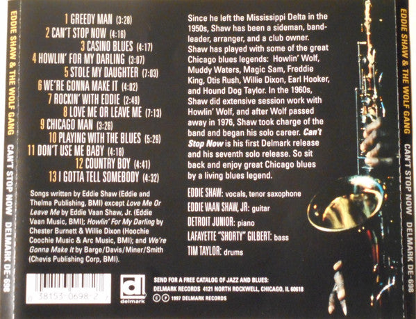Eddie Shaw & The Wolf Gang* : Can't Stop Now (CD, Album)