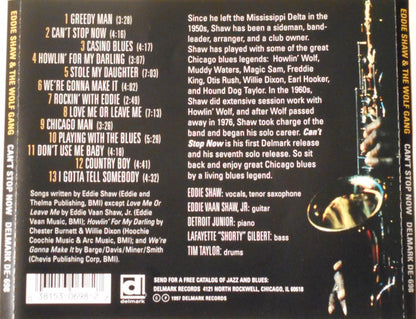 Eddie Shaw & The Wolf Gang* : Can't Stop Now (CD, Album)