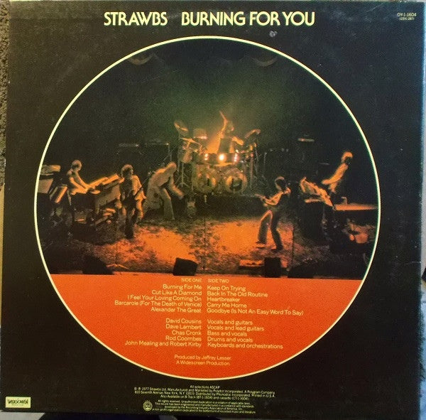 Strawbs : Burning For You (LP, Album, Pit)