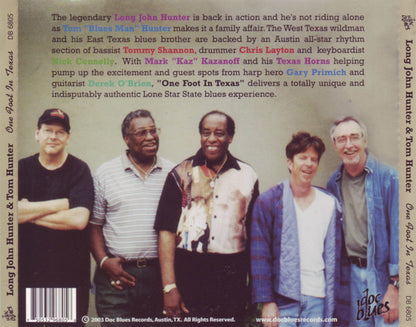 Long John Hunter And Tom "Blues Man" Hunter : One Foot In Texas (CD, Album)