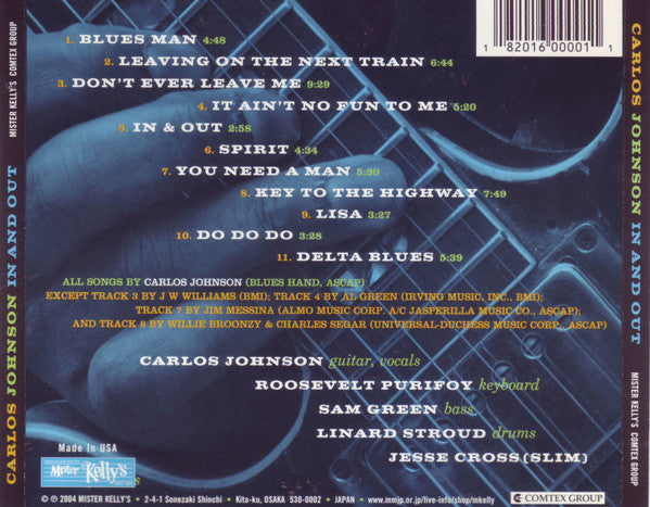 Carlos Johnson : In And Out (CD, Album)