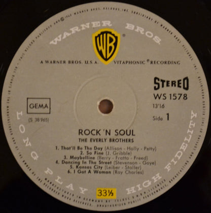 Everly Brothers : Rock 'n Soul (LP, Album)