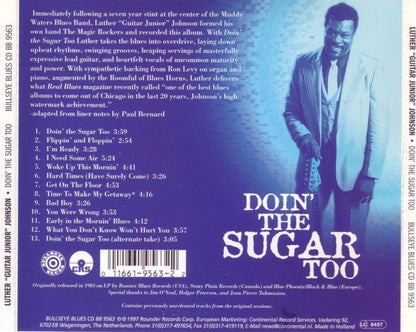 Luther Guitar Junior Johnson* & The Magic Rockers : Doin' The Sugar Too (CD, Album, RE)